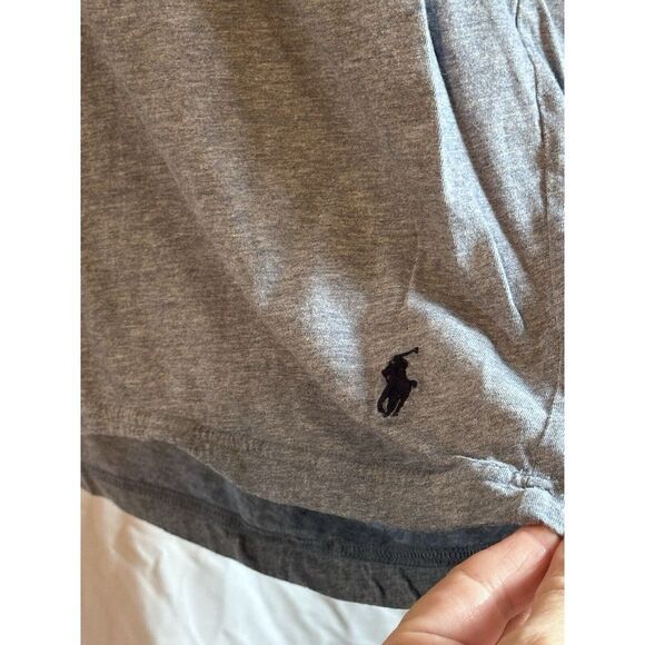 Polo Ralph Lauren Gray Logo 100% Cotton Long Sleeve T-shirt Size Men's‎ Large - Picture 2 of 4